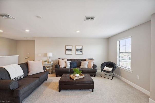 Interior, Living room, Recessed Lighting