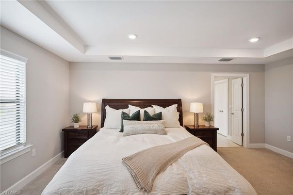 Bedroom, Interior, Recessed Lighting
