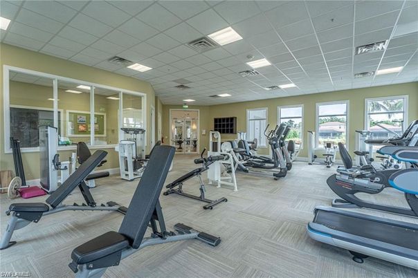 Fitness Equipment, Gym, Interior, Recessed Lighting