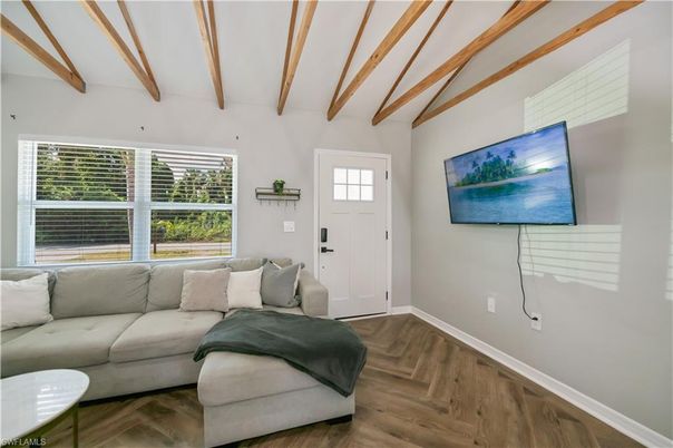 Interior, Living room, Wooden Beams, Wood Texture Flooring