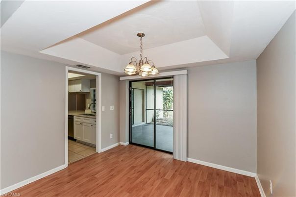 Chandelier, Empty room, Interior, Wood Texture Flooring