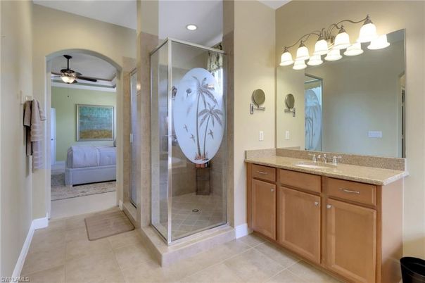 Bathroom, Bedroom, Glass Shower, Interior, Recessed Lighting