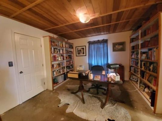 Home Office, Interior, Wooden Beams, Wooden Ceilings
