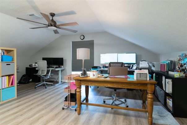 Home Office, Interior, Wood Texture Flooring