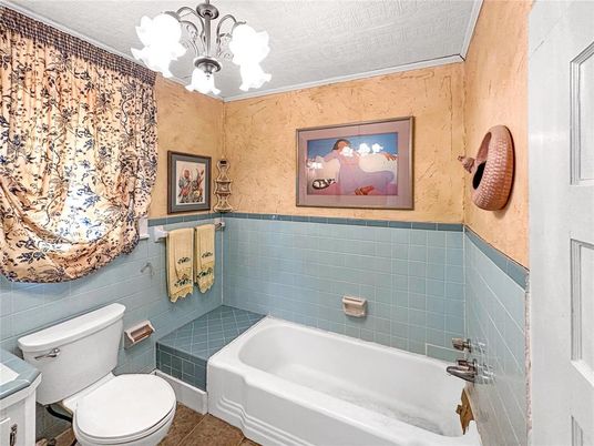 Bathroom, Chandelier, Interior