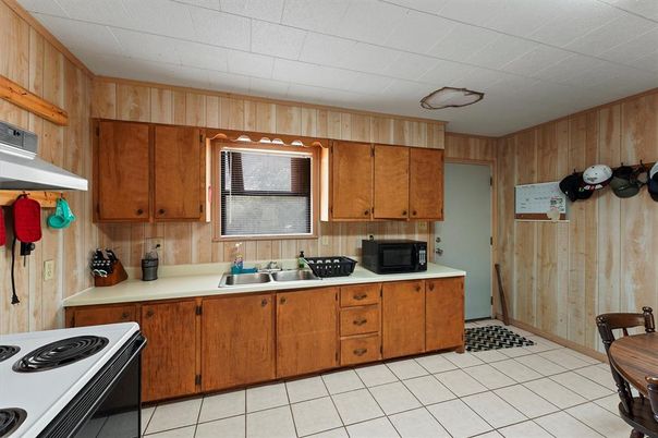 Interior, Kitchen, Wooden Walls