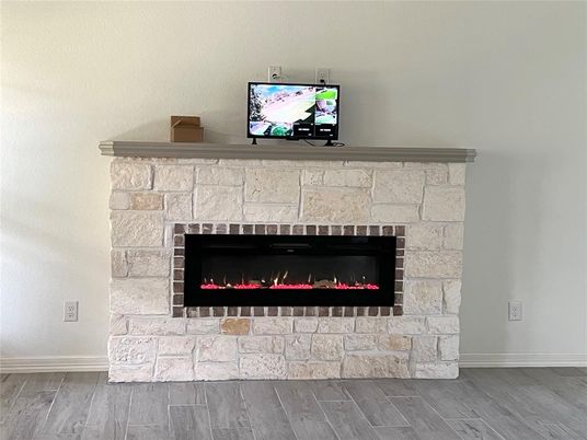 Fireplace, Interior, Wood Texture Flooring