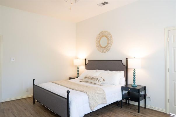 Bedroom, Interior, Wood Texture Flooring