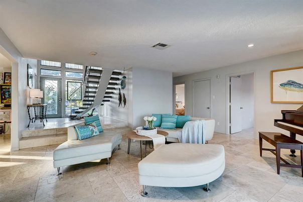 Interior, Living room, Piano, Recessed Lighting