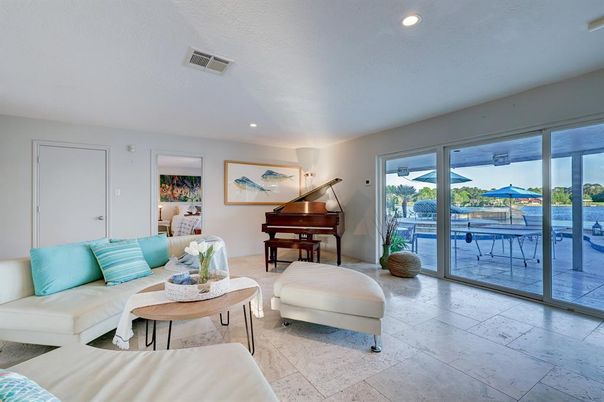 Interior, Living room, Piano, Recessed Lighting