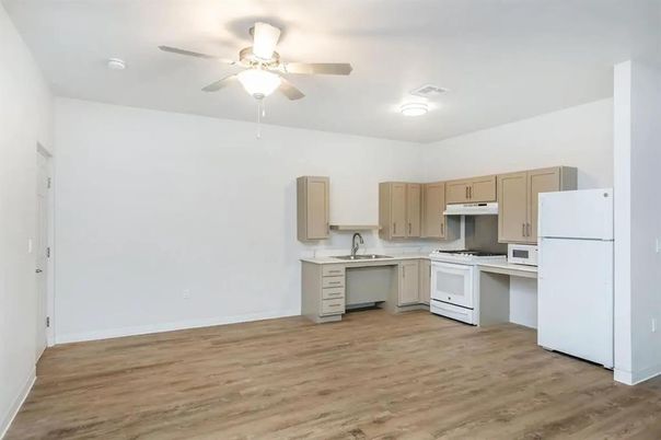 Interior, Kitchen, Wood Texture Flooring
