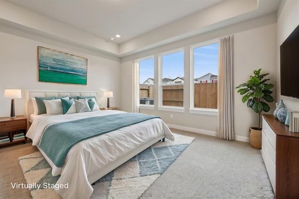 Bedroom, Interior, Recessed Lighting