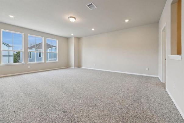 Empty room, Interior, Recessed Lighting