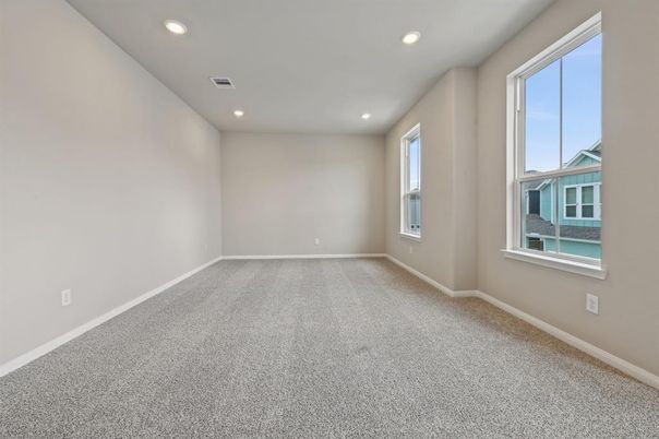 Empty room, Interior, Recessed Lighting