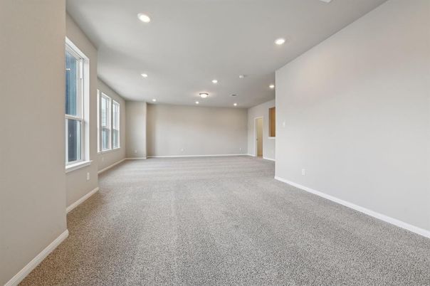 Empty room, Interior, Recessed Lighting