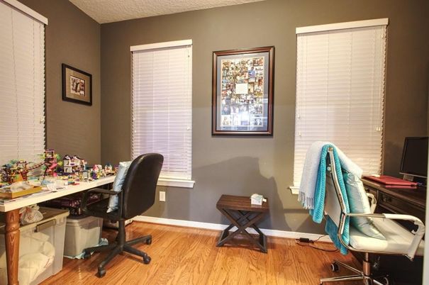 Home Office, Interior, Wood Texture Flooring