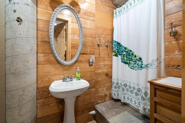 Bathroom, Interior, Wooden Walls