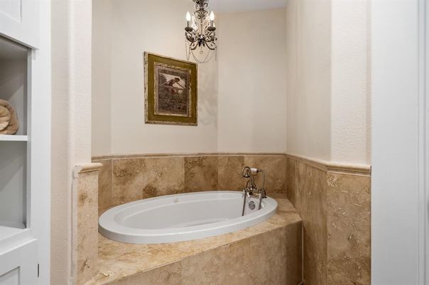 Bathroom, Chandelier, Interior