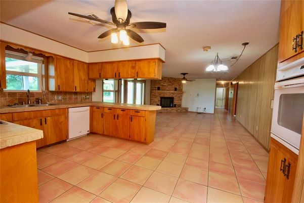 Fireplace, Interior, Kitchen, Stone Walls