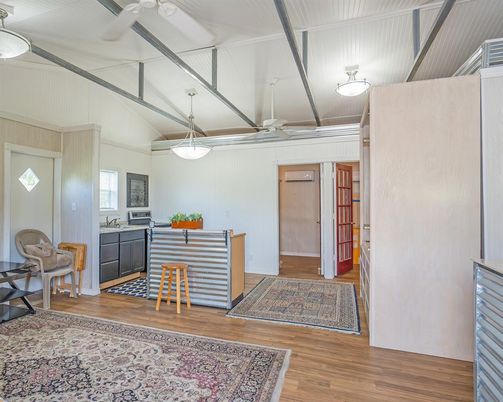 Interior, Pendant Lights, Wood Texture Flooring
