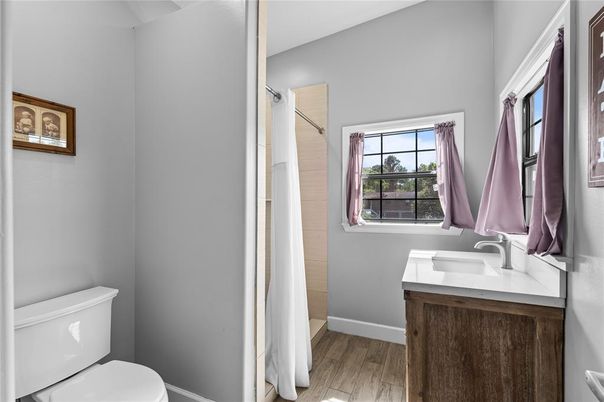 Bathroom, Interior, Wood Texture Flooring