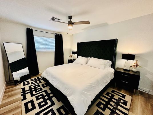 Bedroom, Interior, Wood Texture Flooring