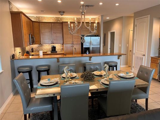 Dining room, Interior, Kitchen, Recessed Lighting