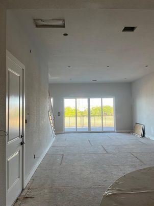 Empty room, Interior, Recessed Lighting