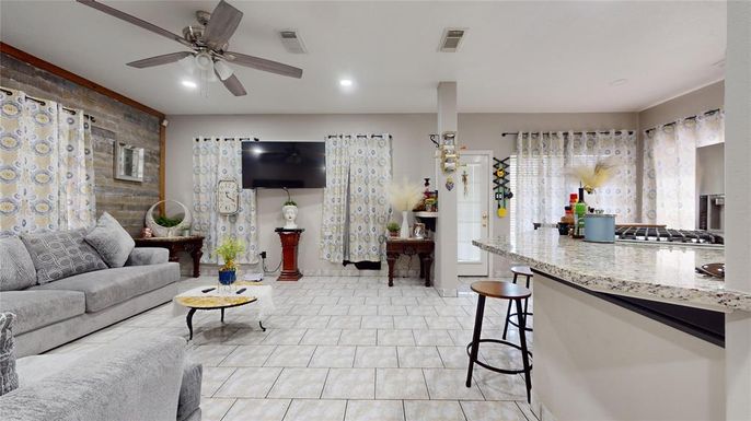 Interior, Living room, Recessed Lighting