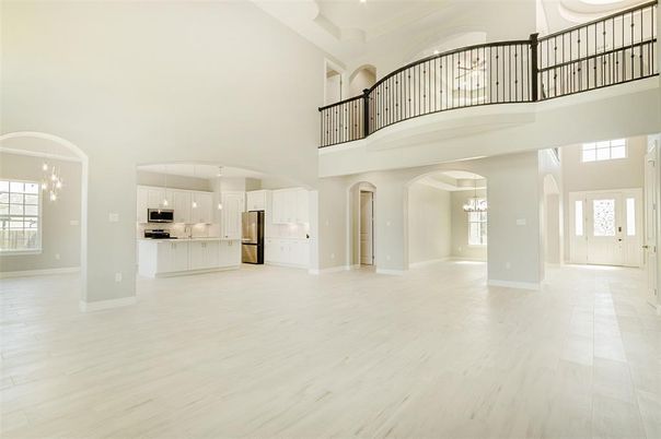 Interior, Kitchen, Pendant Lights, Wood Texture Flooring