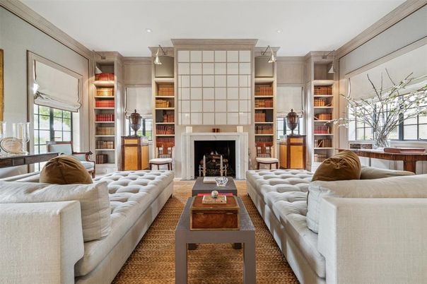 Fireplace, Interior, Living room, Recessed Lighting