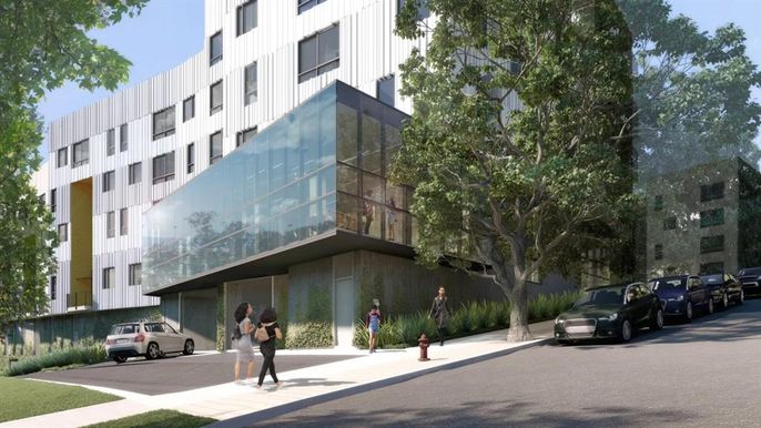 Exterior, Facade, Condo Building
