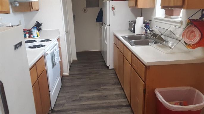 Interior, Kitchen, Wood Texture Flooring