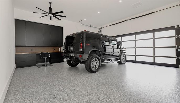 Garage, Interior, Recessed Lighting