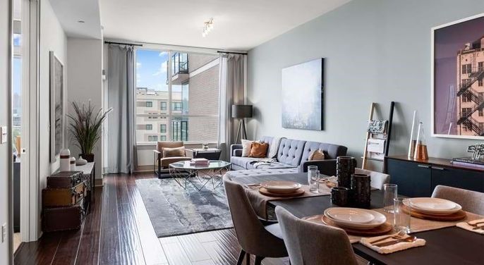 Dining room, Interior, Living room, Wood Texture Flooring