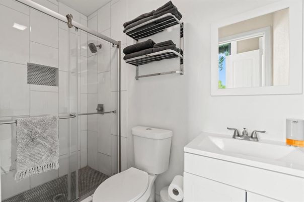 Bathroom, Glass Shower, Interior