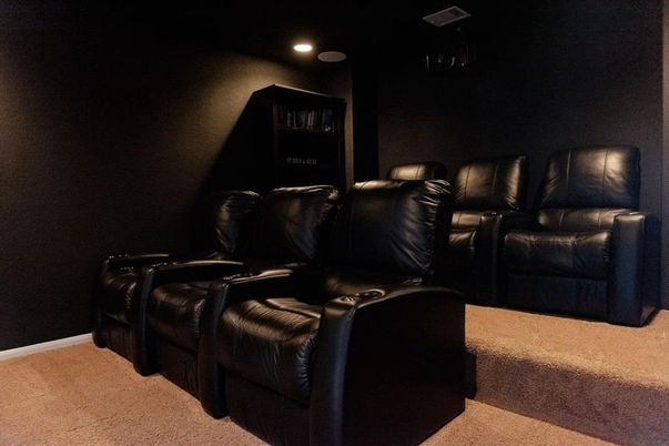 Home Theatre Room, Interior, Recessed Lighting, Theatre Room