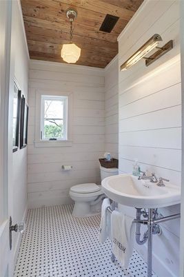Bathroom, Interior, Wooden Ceilings, Wooden Walls
