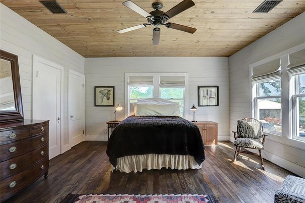 Bedroom, Interior, Wooden Ceilings, Wood Texture Flooring