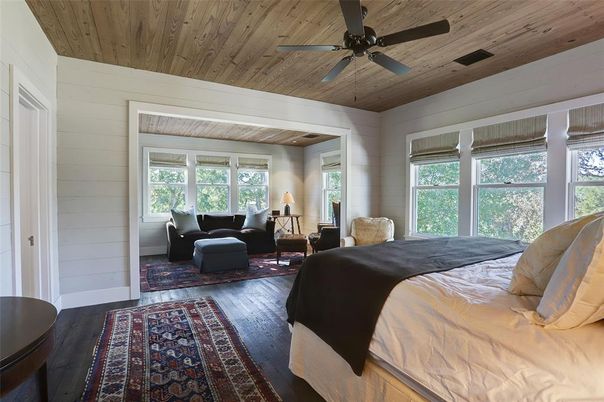 Bedroom, Interior, Wooden Ceilings, Wood Texture Flooring