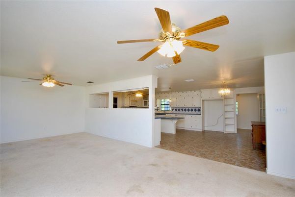 Chandelier, Empty room, Interior, Kitchen