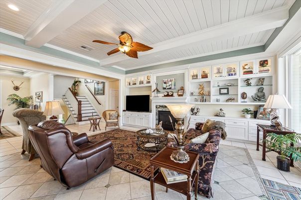 Interior, Living room, Recessed Lighting