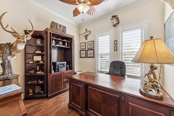 Home Office, Interior, Wood Texture Flooring