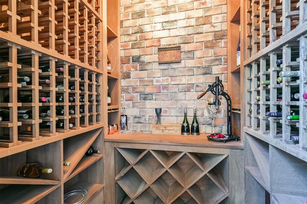 Interior, Stone Walls, Wine Storage