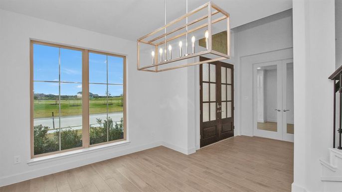 Interior, Pendant Lights, Wood Texture Flooring