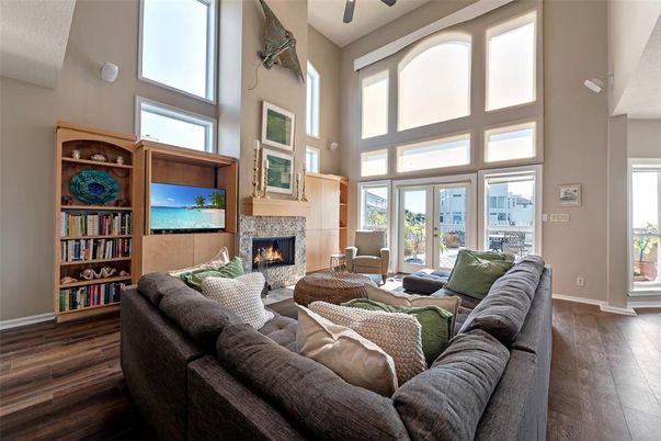 Fireplace, Interior, Living room, Wood Texture Flooring