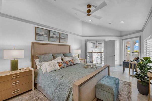 Bedroom, Interior, Recessed Lighting