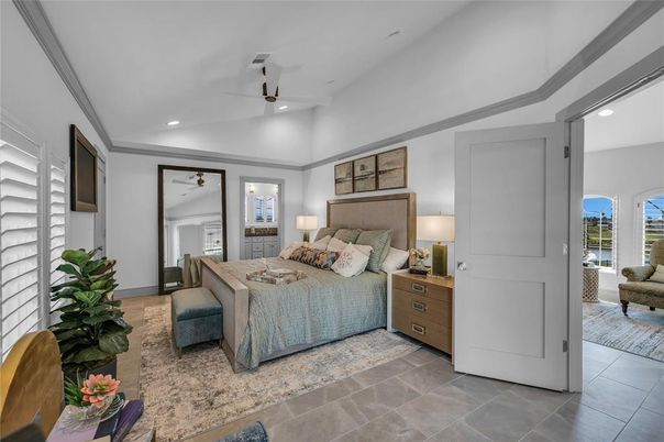 Bedroom, Interior, Recessed Lighting