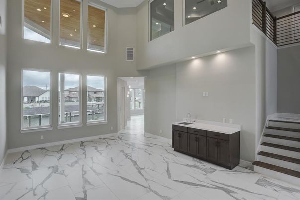 Interior, Marble, Recessed Lighting