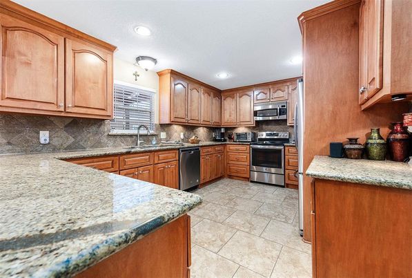 Interior, Kitchen, Recessed Lighting, Stainless Steel Appliances